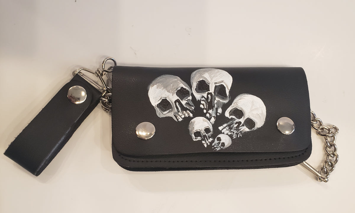 Handmade Skull Biker Wallet with Chain – Sur Tan Mfg. Co.