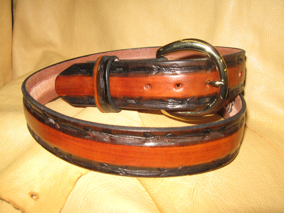 Two-Toned Heavy Harness Leather Belt - Sur Tan Mfg. Co.