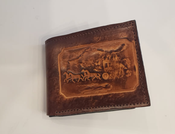 Stagecoach Leather Bi-fold Wallet - Sur Tan Mfg. Co.