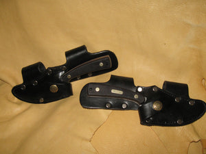 Twin Quick Draw Patented Horizontal Left-Right Cowhide Knife Sheaths - Sur Tan Mfg. Co.