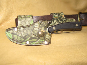 Quick Draw Patented Horizontal Right-Side Leather Knife Sheath - Sur Tan Mfg. Co.