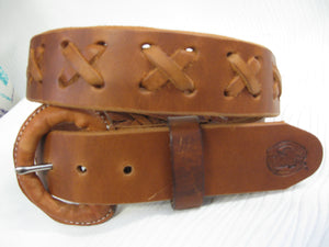 X-Weave, Plain Design Harness Leather Belt - Sur Tan Mfg. Co.